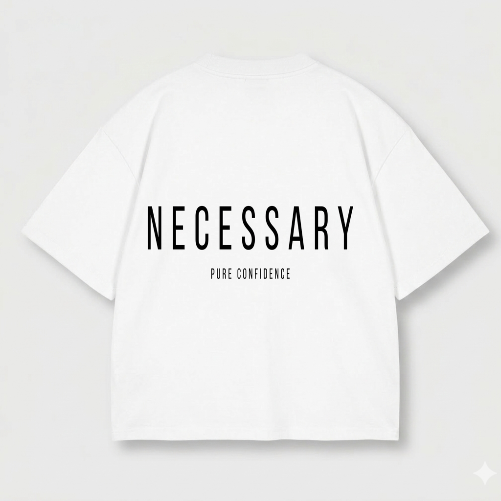 Drop Shoulder Tee - Classic White