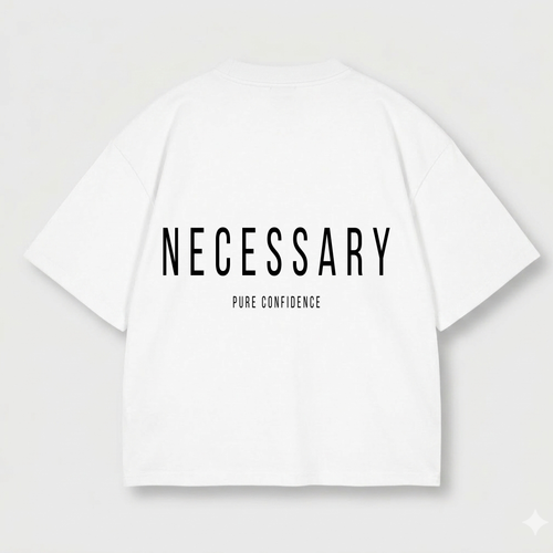 Drop Shoulder Tee - Classic White