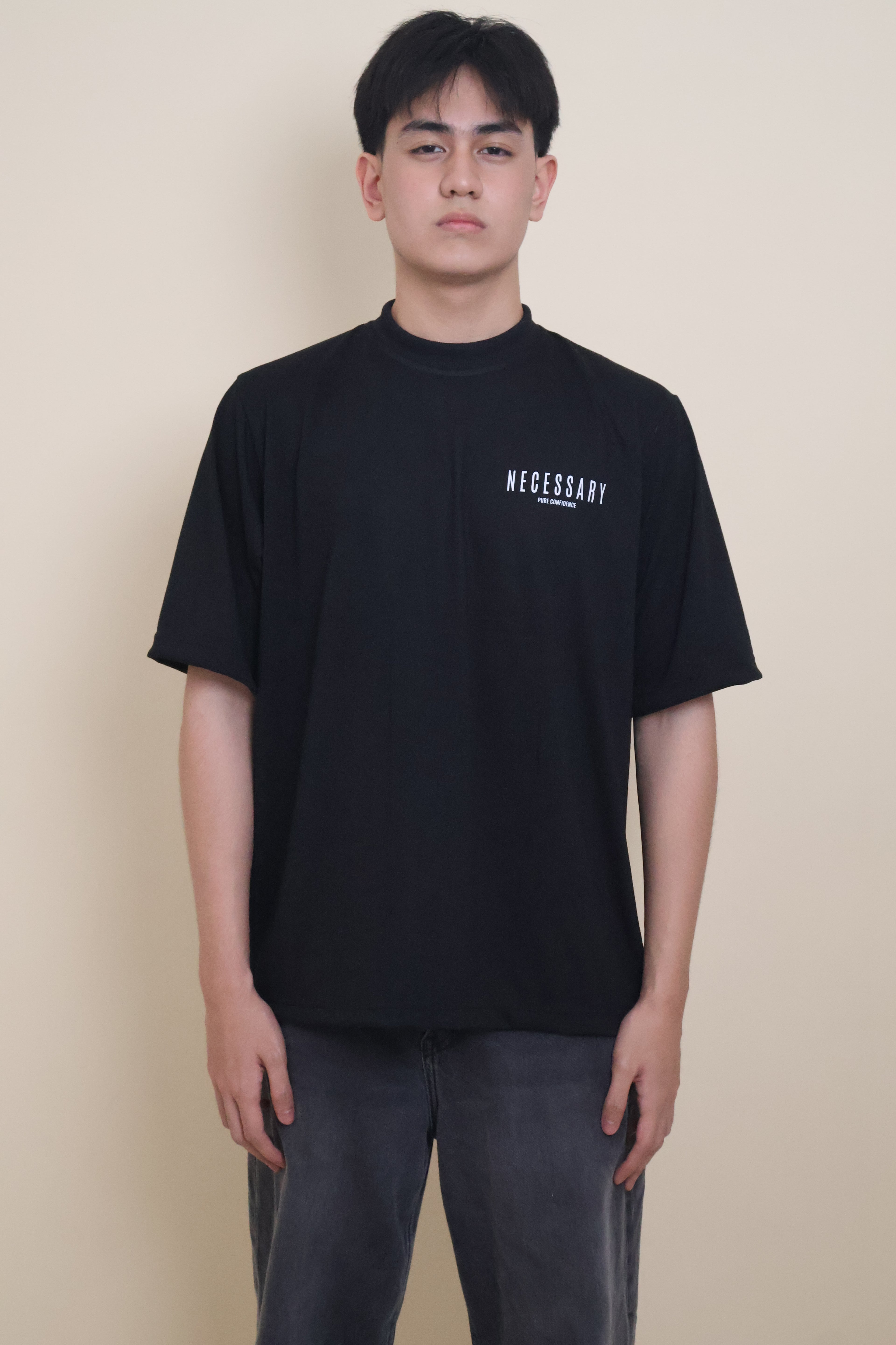 Drop Shoulder Tee - Classic Black