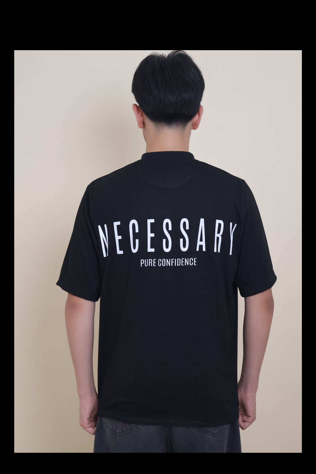 Drop Shoulder Tee - Classic Black