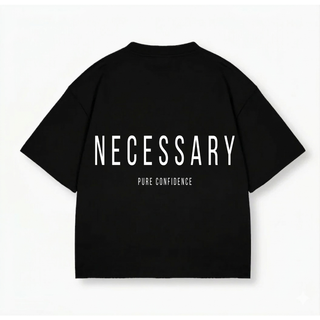 Drop Shoulder Tee - Classic Black