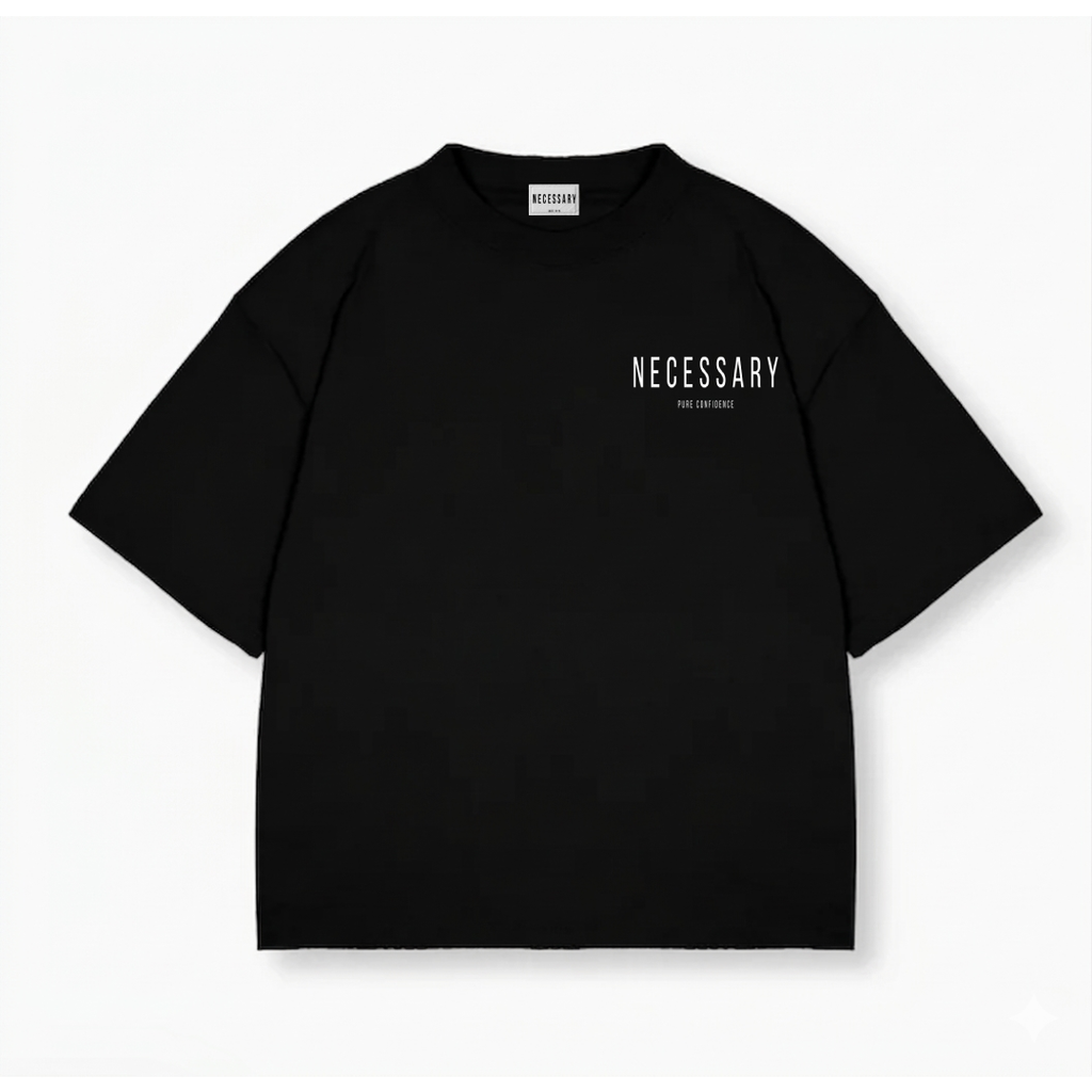 Drop Shoulder Tee - Classic Black