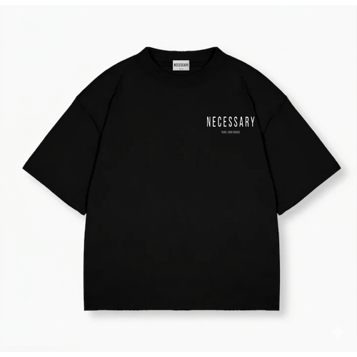 Drop Shoulder Tee - Classic Black