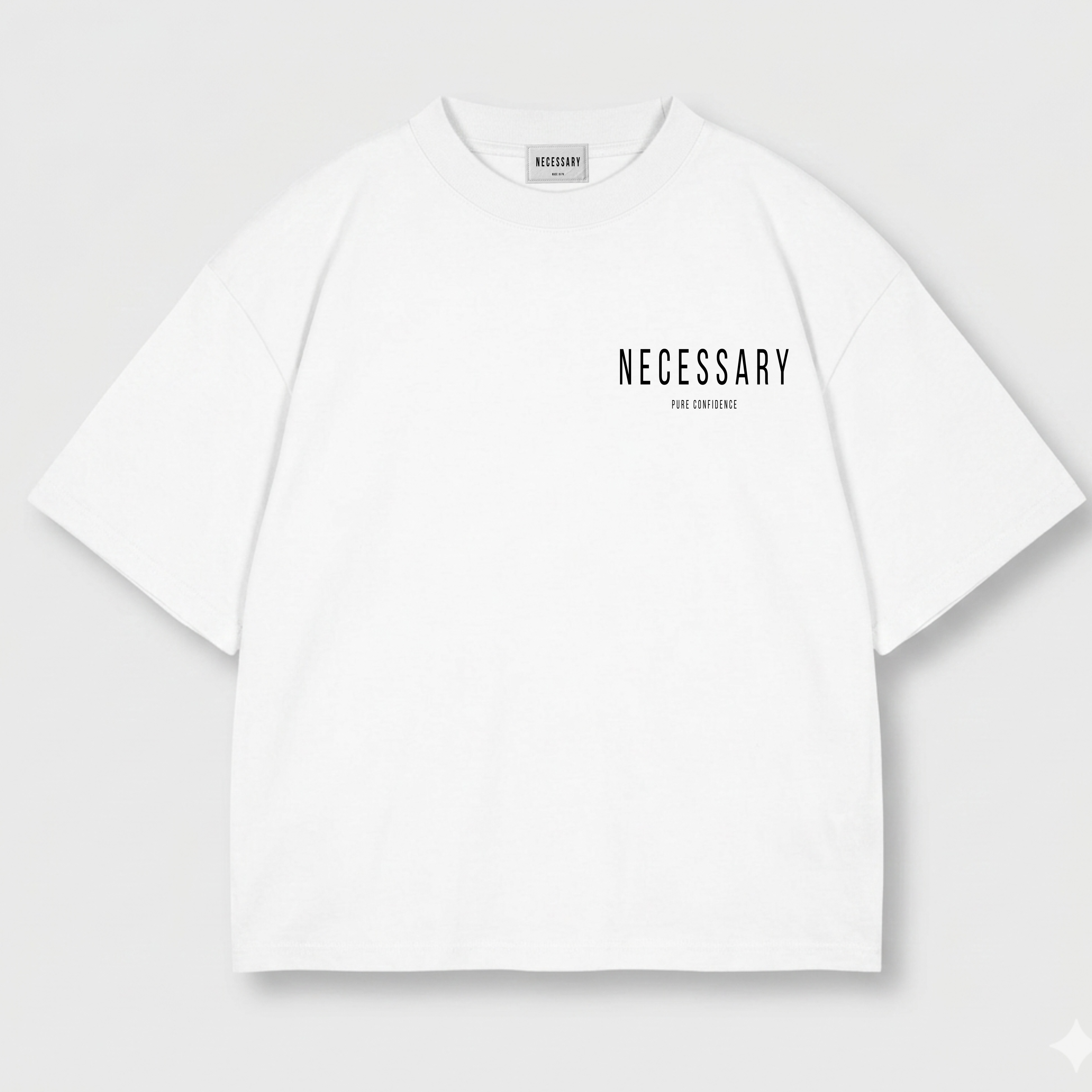 Drop Shoulder Tee - Classic White